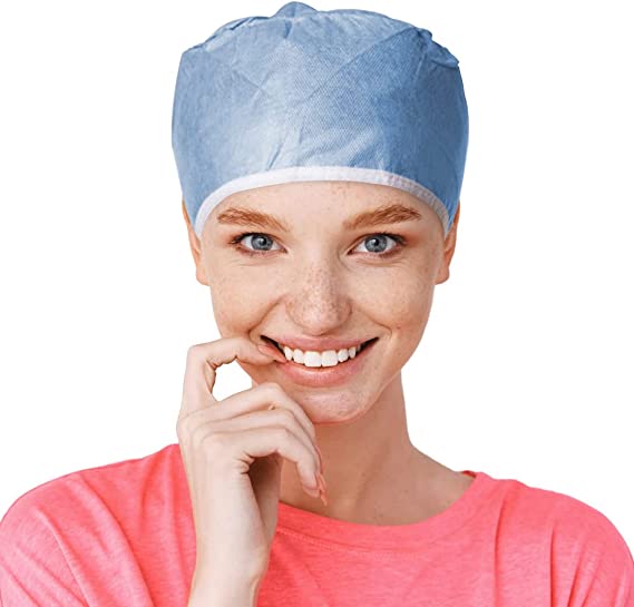 Blue Disposable Surgical Cap 
